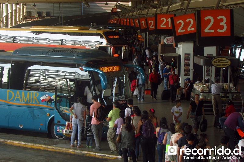 Terminal San Borja Santiago Metro, pasajes & dirección