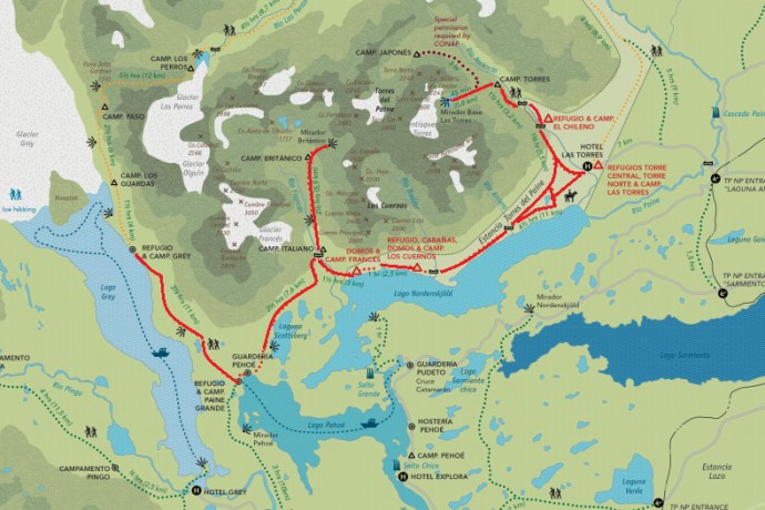 Circuito W Torres del Paine | Recorrido.cl